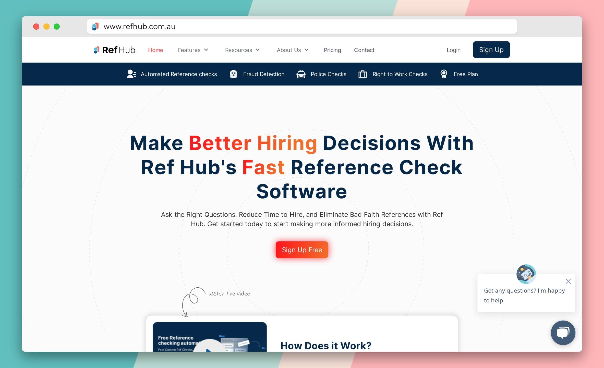 Ref Hub homepage screenshot